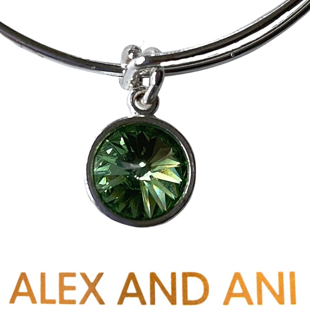 Alex and Ani Peridot Crystal Birthstone Bracelet